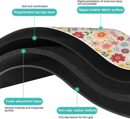 Pet Feeding Mat for Floors Waterproof Dog Mat for Food and Water Absorbent Quick Dry Non Slip mat for Cat Bowls