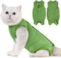 Avont Cat Recovery Suit - Kitten Onesie for Cats After Surgery, Cone of Shame Alternative Surgical Spay Suit for Female Cat, Post-Surgery or Skin Diseases Protection -Green(M)