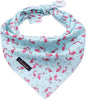ARING PET Summer Dog Bandanas, Light Blue Flamingo Kerchief Triangle Bibs Scarf for Puppy Small Medium Large Boy Girl Dogs Cats-S