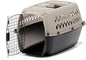 Petmate Vari Dog Kennel Portable Carriers & Crates for Smaller Dogs or Puppies and Pets 10 to 20 lbs, Airline-Friendly Plastic Pet Carrier Home and Travel, 24" Long, Taupe & Black, 24” x 16.7” x 14.5”