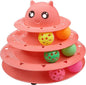 UPSKY Cat Toy Roller 3-Level Turntable Cat Toy Balls with Six Colorful Balls Interactive Kitten Fun Mental Physical Exercise Puzzle Toys