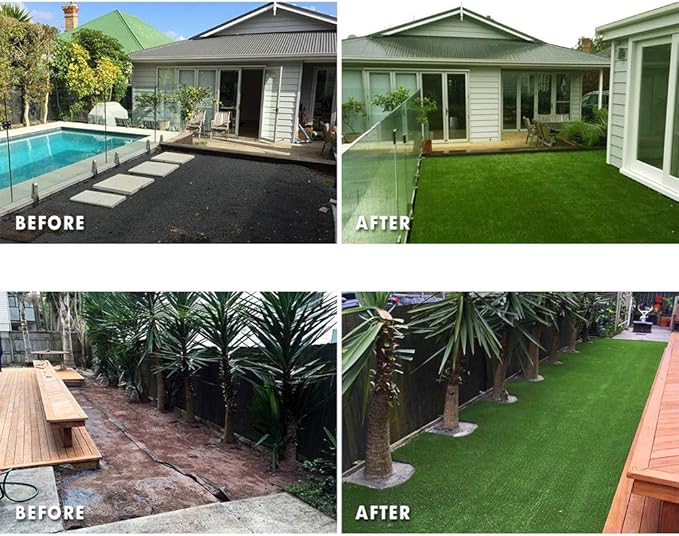 Petgrow Synthetic Artificial Grass Turf 13FTX72FT for Indoor Outdoor Dog Synthetic Grass Mat, Party Wedding Christmas Balcony Garden Astro Turf Rug,Drainage Holes Faux Fake Grass Rug Carpet for Pets