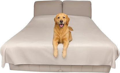 SILLY LEGACY Thin Reversible Waterproof Protective Cover or Liner for Bed or Couch (Twin Size 90 x 55 inch), for Dogs and Cats, Babies; Incontinence, Urine, Drool