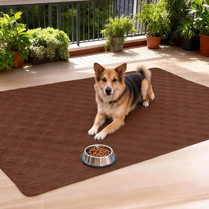 hyha Waterproof Dog Blanket, Reversible Pet Bed Blanket, Soft Sofa Couch Cover for Dogs Washable, Waterproof Pet Couch Covers for Sofa Puppy Cats Furniture Protector(30"x53", Brown/Brown)