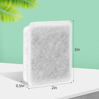 Pet Fountain Charcoal Water Filter Replacement, Dog Cat Water Bowl Filter Pet Water Filter Fit for Gravity Waterer Bowls Pack of 6