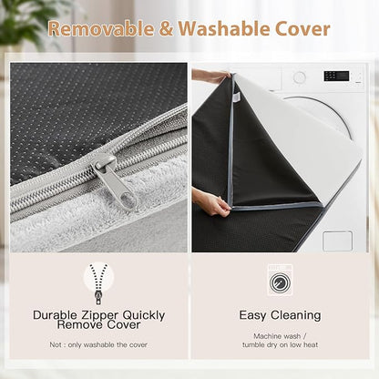 WNPETHOME Orthopedic Dog Bed for Crate, Waterproof Extra Large Dogs Bed with Removable Washable Cover, Multi-Needle Quilting Dogs Crate Beds