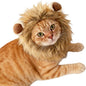 Adjustable Lion Mane Wig Pet Costume, Soft Halloween Cat Clothing with Secure Fit, Comfortable Feline Apparel for Parties, Fun Photo Sessions with Adorable Cat Costumes (Size M)