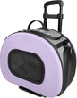 Pet Life ® 'Final Destination' Military-Grade Hardshell and Light 2-in-1 Wheeled or Carrying Travel Airline Cat and Dog Carrier Crate or Portable Pet Kennel