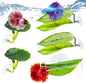 5PCS Betta Hammock & Fish Toys Set, Soft Aquarium Decor Plastic Plants that Won’t Damage Fishtail, Acrylic Tube Tunnel for Betta Fish Tank Decorations, Aquarium Hideout with Spare Suction Cups