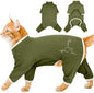 Cat Pajamas for Cats Only, Sticky Hair Cat Clothes, Sphynx Hairless Cats Sweater, Recovery Suit After Surgery, Prevent Lost Hair Kitten Onesie Shirts Costumes Outfits for Pet