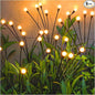 TONULAX Solar Garden Lights - Upgraded Solar Swaying Light, Sway by Wind, Outdoor Lights, Yard Patio Pathway Decoration, High Flexibility Iron Wire & Heavy Bulb Base, Warm White(6 Pack)