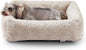 JOEJOY Small Dog Bed for Small Dogs, Washable Orthopedic Premium Soft Corduroy Fleece Pet Bed with Removable Zipper Cover, Cute Calming Puppy Bed with Non Skid Bottom