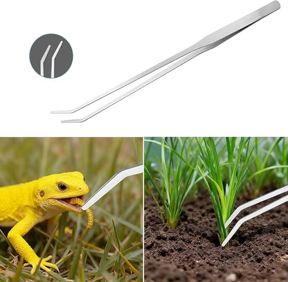 Carefree Fish 7IN1 Aquarium Cleaning Tools Long Handle Adjustable Length 18~24Inch Fish Tank Cleaner Kit Algae Scraper Scrubber Brushes Set Plant Scissor Long Tweezer