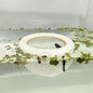 Aquarium Floating Betta Fish Skins, Betta or Shrimp Feeder, Cave and Hammock, Small Fish Feeding Rings, Aquarium Hiding Feeding Decorative Accessories (Translucent Color)