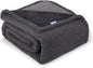 Waterproof Dog Blanket for Medium Dogs - Reversible Washable Pet Blanket, Soft Sherpa Fleece Furniture Protector, Cat Throw Bed Couch, Grey, 30"x40"