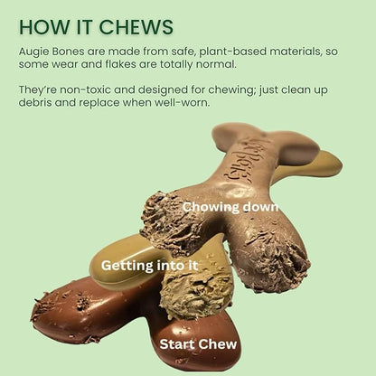2-Pack Non-Toxic Dog Toys - Sustainable Beef Flavored Dog Chew Toys for Aggressive Chewers - Plant-Based Bioplastic Pet Toys - Made in The USA (Mighty)