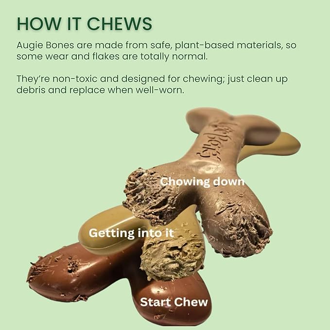 Non-Toxic Dog Toys - Sustainable Peanut Butter Flavored Dog Chew Toys for Aggressive Chewers - Plant-Based Bioplastic Pet Toys - Made in The USA (Mega)