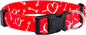 Native Pup Valentine’s Dog Collar- Valentines Day Pet Collars- Valentine Girly Hearts- Pink Red Heart- Cute Boy Girl Puppy Gift- Adjustable for Small, Medium, Large Breeds (Cupid's Arrows, Large)