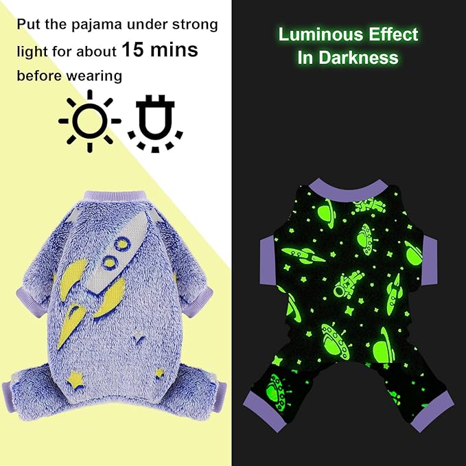 Fleece Dog Pajamas Small, Fall Winter Pjs, Cute Extra Small Puppy Clothes, 4 Legs Dog Sweater Jumpsuit, Soft Stretchy Doggie Onesies Pet Apparel Outfits for Chihuahua Yorkie Blue, Small
