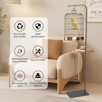 TBTFW 67 Inch High Hanging Bird Cage, Bird Cage Stand, Feeder Stand with Base, Suitable for Hanging Various Types of Birdcages(Weight Limit: Within 35 Pounds)