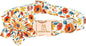 Lionheart Glory Floral Dog Collar with Flowers - Soft, Durable & Adjustable for Large Dogs