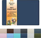 Neater Pet Brands Neater Mat Pet Mats for Food and Water, Cat & Dog Bowl Mat Waterproof Silicone, Feeding Tray, Dog Food Mats for Floors, Placemat w/Raised Edge for Under Bowls, 19” x 12”, Dark Blue