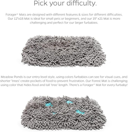 Pet Parents Forager Mats & Slow Feeder Dog Bowl - Snuffle Mat with SoftSnout & Non-Slip Backing (Forest 19")
