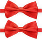 KOOLMOX Red Bow Tie for Dogs, Dog Bowtie Formal with Adjustable Collar for Medium and Large Dogs Cats Pets Wedding Birthday Graduation Holiday Independence Day Homecoming Costumes, 2 Pack, Red