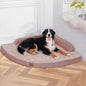 Large Orthopedic Dog Bed with Sides XXXL Dog Beds with Removable Washable Cover Non-Slip Waterproof Pet Bed for Extra Large Dogs - Pink XXXL