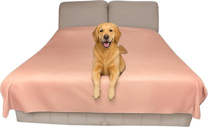 SILLY LEGACY Thin Reversible Waterproof Protective Cover or Liner for Bed or Couch (Queen Size, 96 x 82 inch), for Dogs and Cats, Babies; Incontinence, Dirt, Drool