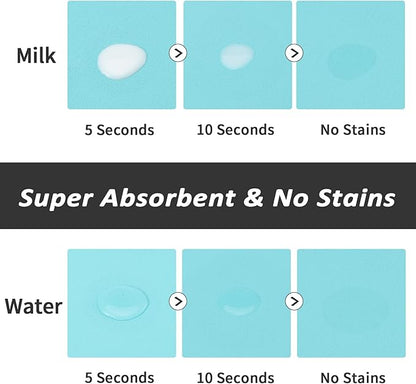 Dog Food Mat - Absorbent Cat Mat for Food and Water, No Stains Pet Feeding Bowl Mat, Easy to Clean Pet Placemats, Quick Dry Dog Water Dispenser Mat for Messy Drinkers | Teal 18"x34"