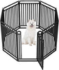 New Thickened Version Dog Playpen, 43 Inch Dog Fences for The Yard, Portable Outdoor Dog Playpen for Large/Medium/Small Dogs, Foldable Metal Dog playpen, with Doors (8 Panels, 43 Inch)