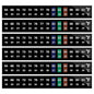 AQUANEAT 6 PCS Aquarium Thermometer Strips, Fish Tank Thermometer Sticker, Terrarium Water Temperature Test (0.71" x 5.13")