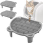 Litter Catching Step for Cat Litter Box, Litter Trap Stool for Automatic Litter Box Self Cleaning, Litter Collection Stairs, Litter Catcher Ramp for Old Geriatric Senior Cat or Kitten