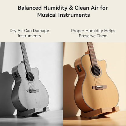 Enhanced Humidifier and Air Purifier in One, 0.8 Gal Top-Fill Tank, 23dB Ultra-Quiet Mist-Free Design (2-in-1 Air Purifier & Humidifier)