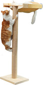 Cat Window Perch with Tall Scratching Posts, Inside 46" Climbing Tree Hammmock Mounted with Suction Cups for Sleeping,Playing and Watching Birds