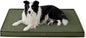 LE SURE Outdoor Waterproof Dog Crate Bed Large Sized Dog, Orthopedic Egg Crate Foam Pet Bed with Oxford Fabric Surface and Removable Washable Cover, Pet Mat 35''x22'', Green
