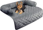 Couch Cover for Dogs - 30x30.5 Water-Resistant Pet Furniture Protector with Memory Foam Bolster and Quilted Fabric - Pet Supplies by PETMAKER (Gray)