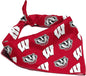 Wisconsin Badgers Officially Licensed Bandana for Dogs and Cats | Fits Pets Great Gift Idea | Easy-to-Tie (Small, 13")