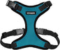 Voyager Step-in Pet Harness - All Weather Mesh, Adjustable Step in Harness for Cats and Dogs by Best Pet Supplies - Turquoise/Black Trim, L