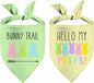 Easter Dog Bandana, 2 Pack Adjustable Holiday Party Pets Easter Egg Rabbit Bandana Triangle Bibs Cat Scarf Set