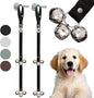Caldwell's Pet Supply Co. Dog Potty Bells, Dog Door Bell, Bells To Go Outside, Potty Training Bell, Dogs Doorbell, Dogs Potty Doorbell, Ring To Go Pee, All Breed Puppy Training Tool - Black (Set of 2)