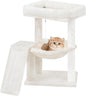 YOUPET Cat Tree with Cat Scratching Post for Indoor Cats, Cat Tower with Scratching Board and Playful Toy Balls, Cat Tree Tower with Cozy Hammock,Beige