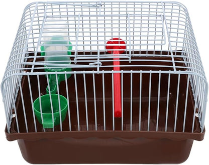 BESPORTBLE Portable Bird Cage for Lovebirds Spacious Travel Carrier with Perch Food Box Waterer Lightweight Convenient Cage for Parrots Small Pets for Outdoor Use