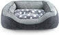 SIWA MARY Dog Beds for Small Medium Large Dogs & Cats. Washable Pet Bed, Orthopedic Dog Sofa Bed, Soft Calming Sleeping Warming Puppy Bed (Star-Grey, Medium-(25’’x 21’’x 8’’))
