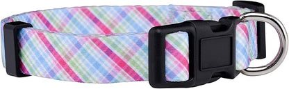 Native Pup Easter Dog Collar, Cute Spring Gift for Puppies, Pink Pastel, Eggs, Chicks, Bunny Adjustable for Small, Medium, Large Breeds (Pastel, Large)