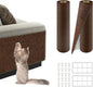 2Pack Total 78.7"x15.8" Cat Scratch Mat for Cat Couch Furniture and Wall Protector | Trimmable Self-Adhesive Carpet Climb Cat Scratcher for Covering Cat Tower and Replacement Pads (Brown)