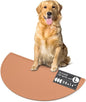 Should We Go - Waterproof Silicone Pet Food Mat - Non-Slip Spill-Proof Feeding Mat for Floors, Raised Edge Design Easy-to-Clean Rubber Pad for Dog & Cat Bowls, 28" Across x 14" Deep, Large-Terracotta