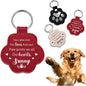 Eunigem Personalized Pet Hair Keychain for Dogs Cats-Custom Paw Keychains for Dog Hair-Shaped Leather Keychain,Pet Memorial Gifts Remembrance Accessory Refillable Keepsake for Bag or Key (Color-5)