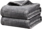 Onarway Dog Blanket Washable for Bed: 2 Packs Dog Blankets 40”x47” - Fluffy Soft Large Throw for Cat Puppy Kitten Dogs - Fleece Pet Blankets for Crate Couch Car and Indoor - Grey